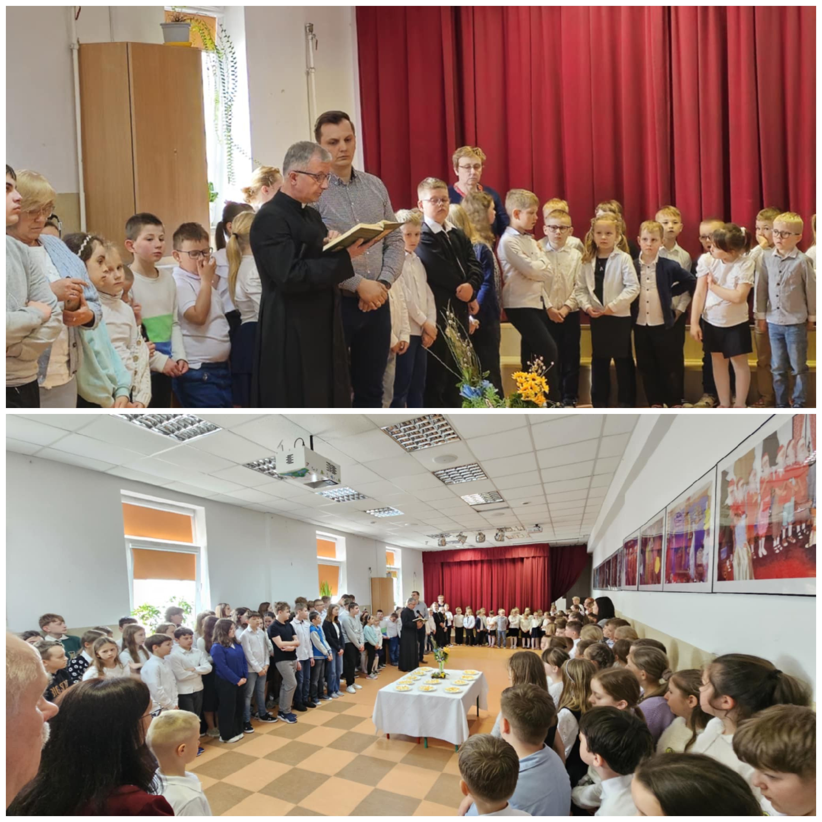 Wielkanocne spotkanie uczniów i pracowników naszej szkoły.