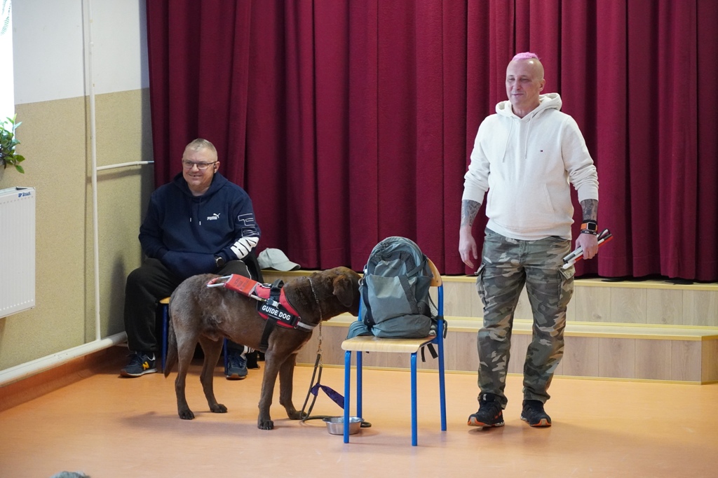 Odlotowy niewidomy - warsztaty z p. Sebastianem Grzywaczem